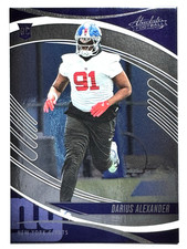 ROOKIE CARD DARIUS ALEXANDER New York Giants 2025 Panini Absolute Card #115