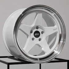 18x10.5 Esr Cr5 5x114.3 30 White Wheels Rims Set4 72.56