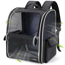 Dog Carrier Backpack for Small Medium Dogs Cats up to 18 lbs, Breathable Pet ...