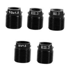 5pcs Gear Shift Knob Adapter Kit, Aluminum Alloy Universal Shifter Knob Thread