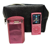 Sony Walkman NW-E063 4GB Pink MP3 Player with Speaker Tested Working Japan