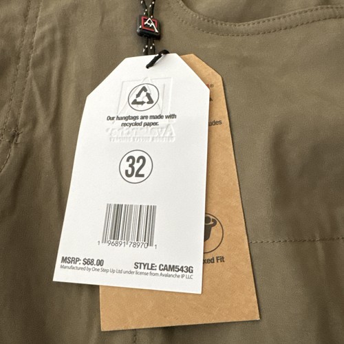 Pantalones Cortos de Viajero AVALANCHE Para Hombres 32 Senderismo Aire Libre Rendimiento Verde Carga Nuevos $68 - Imagen 2 de 14