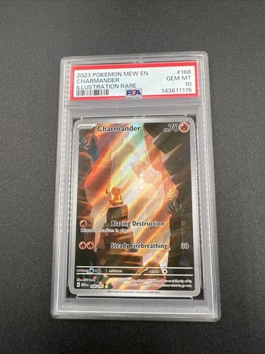 Pokemon 2023 Charmander 168/165 IR Scarlet & Violet 151 GEM MINT PSA 10