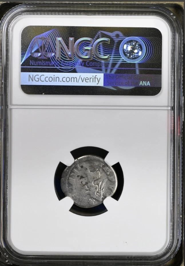 Moeda romana antiga genuína Imperador Marco Aurélio prata denário 161-180AD NGC - Imagem 2 de 4