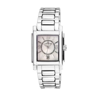 Lorenz Diva Square 030256AA Klassische Damenuhr mit rechteckigem Gehäuse
