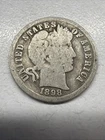 1898 Barber Liberty Head Dime 90% silver Actual coin Good Coin