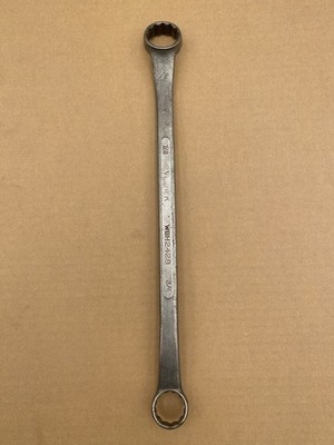 VLCHEK 7/8'' x 3/4'' Double Box End Combination Wrench WBH2428 Alloy U.S.A. VTG