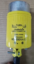 HUBBELL HBL26419 HUBBELLOCK 60-Amp CONNECTOR 60A 600V 3P4W