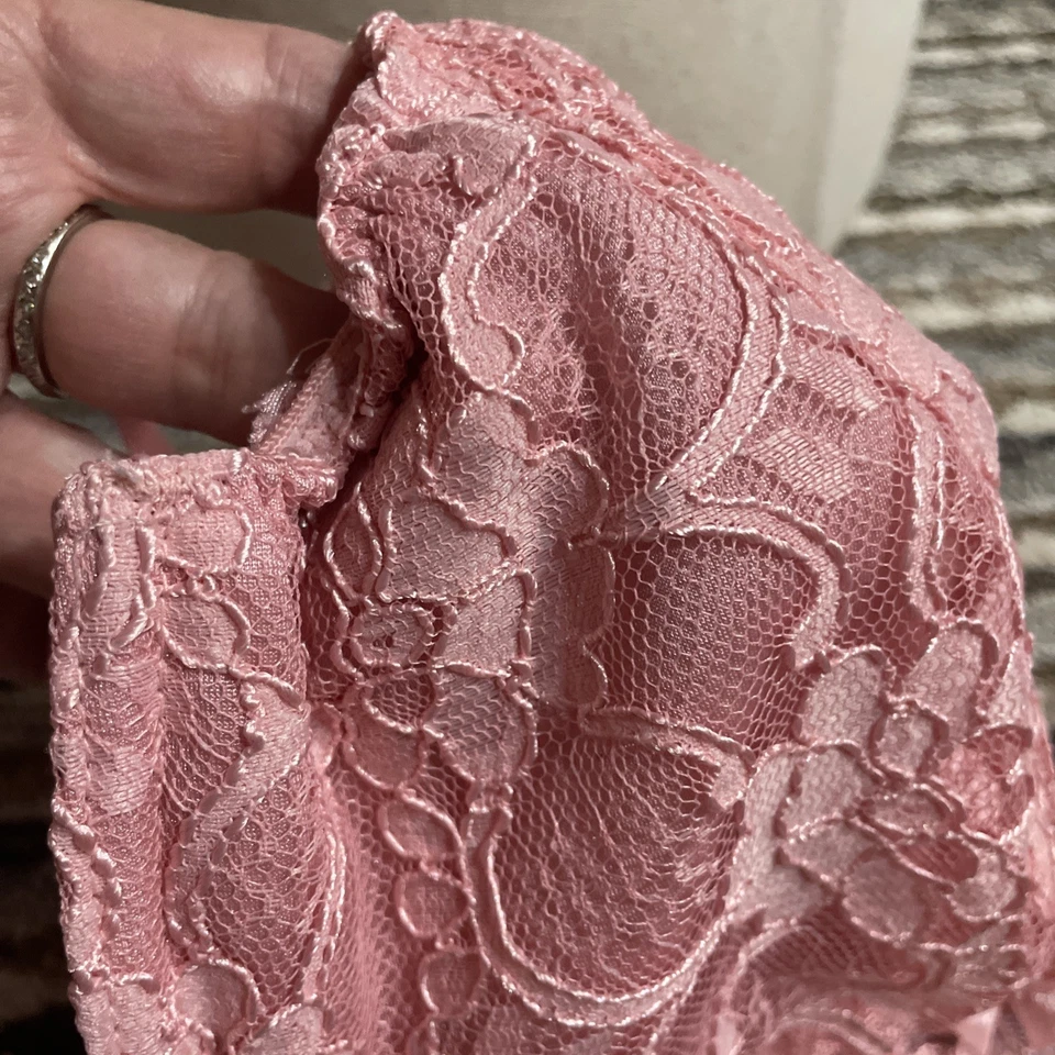 Warners Pink Lace Lacey underwire, Spandex, Sexy Bra 38D Vintage 💗 - Image 4 of 4