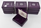 (130) 1986-1993 Proof OGP American Silver Eagle Packaging Purple- NO COINS *4524 — photo 4