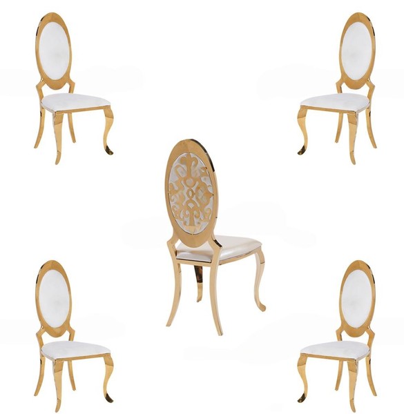 Gruppe StüHle Garnitur Textil Stoff Holz Gepolsterte Esszimmer 4X StüHle-image