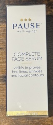 Pause Well-Aging Complete Face Serum, Improves Fine Lines & Wrinkles, 1 oz. NEW!