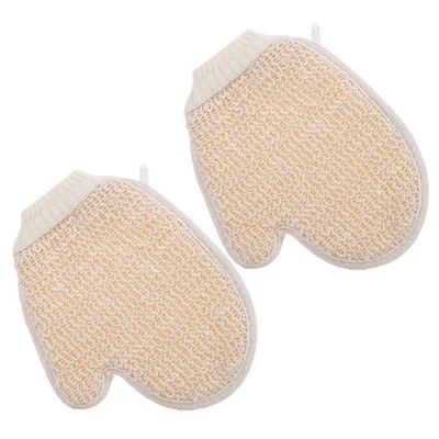 2 Pcs Rückenschrubber Für Dusche Rückenwäscher Peelinghandschuh Den Körper - Bild 1 von 4