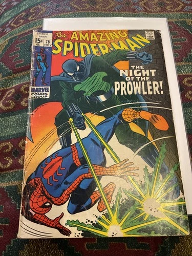 🕸AMAZING SPIDER-MAN #78 VG- 1969 ROMITA SILVER AGE 1ST PROWLER APP