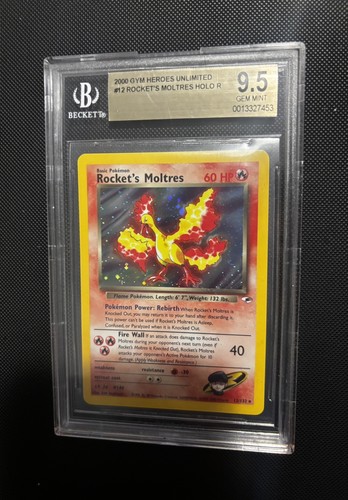 Rocket's Moltres (Unlimited) graded BGS 9.5 for sale on eBay