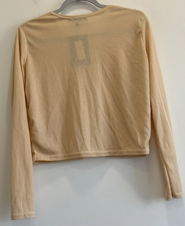 Prettylittlething Cardigan 12 Tie Front Beige BNWT - Image 2 of 4