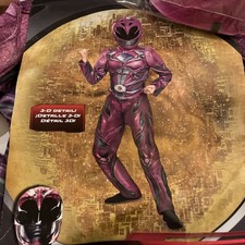 Official Pink Power Rangers Deluxe 3D Costume w/ Mask Girls Small 4-6 NEW