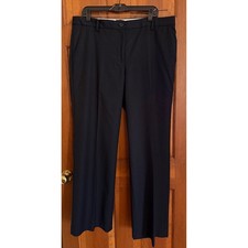 Talbots Windsor Wool Dress Pants Womens Size 16 Black Business Casual Career