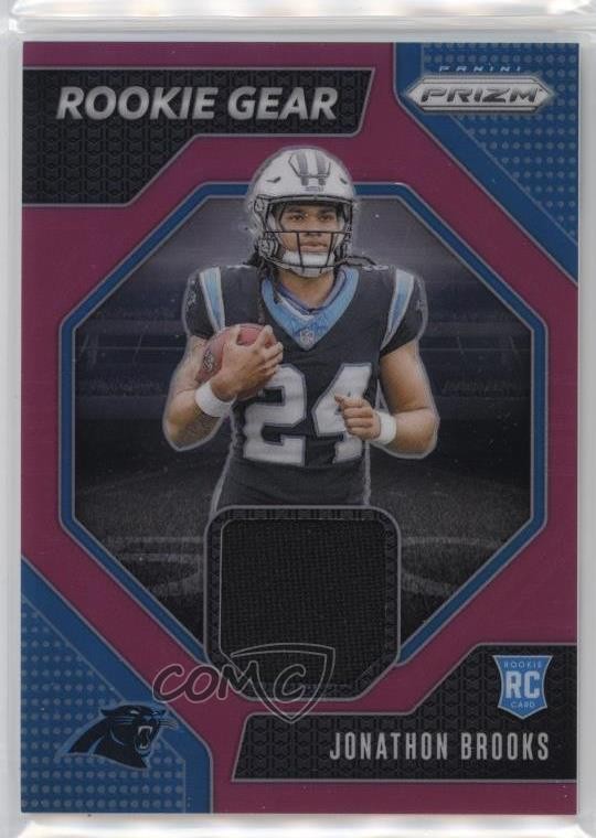 2024 Panini Prizm Rookie Gear Pink Prizm Jonathon Brooks #RG-JBS RC 1b33