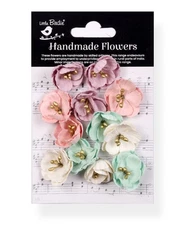 Little Birdie Embossed Daisies Paper Flowers 12/Pkg-Fairy Garden - 6 Pack