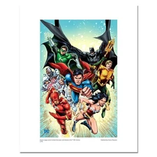 DC Comics, "Justice League #1" Numbered Limited Edition Giclee with Certificate
