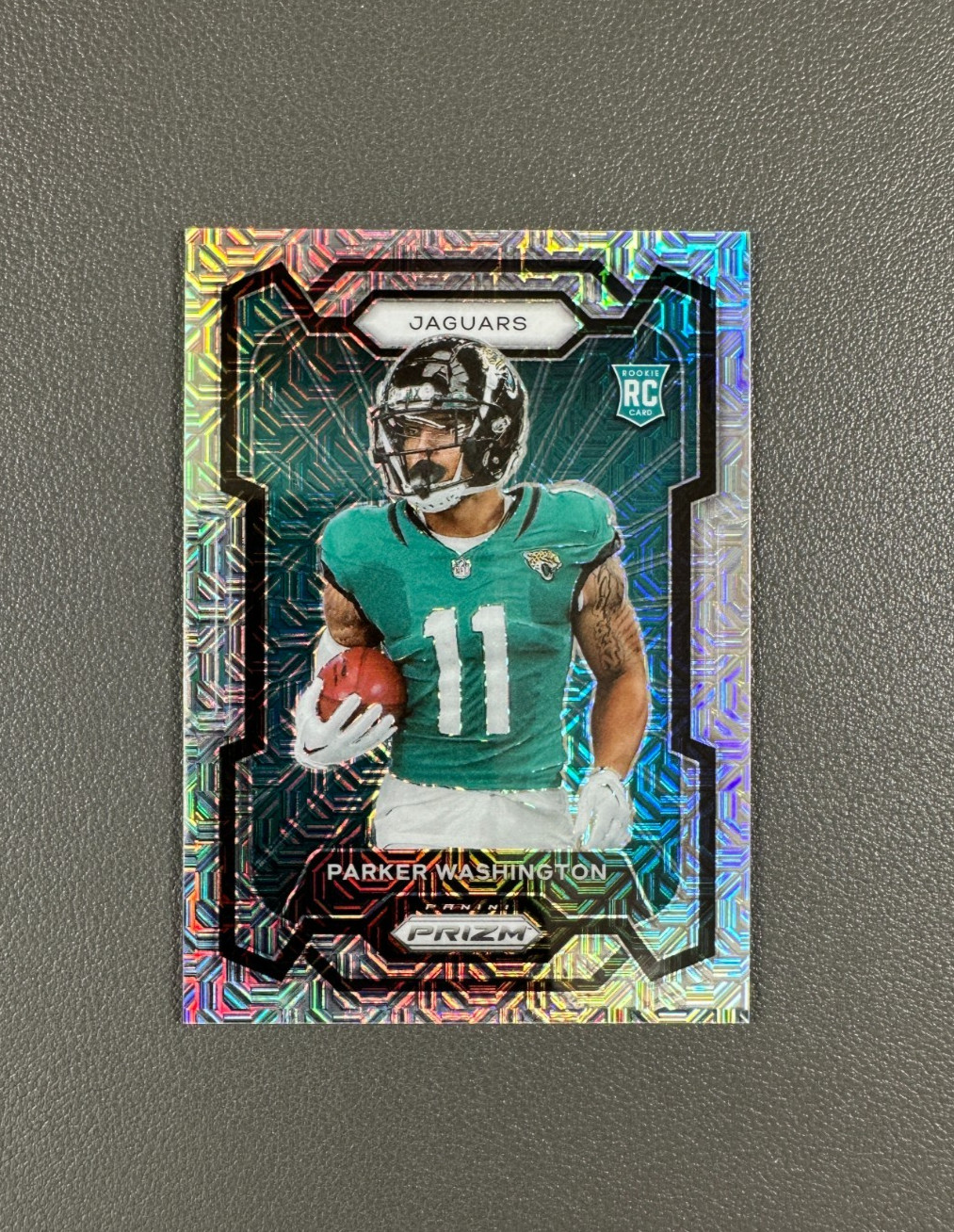 2023 Panini Prizm Parker Washington 23/25 Rookie Mojo Prizm RC #331 BLT