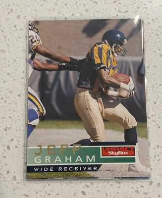 SkyBox 1995 Impact Football Jeff Graham #20 Chicago Bears Base Set