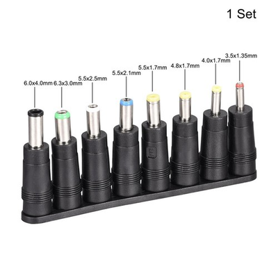 #ad 8 Plugs Power Supply Adapter Jack to Kit 5.5 x 2.1mm Converter Barrel Connector $7.99