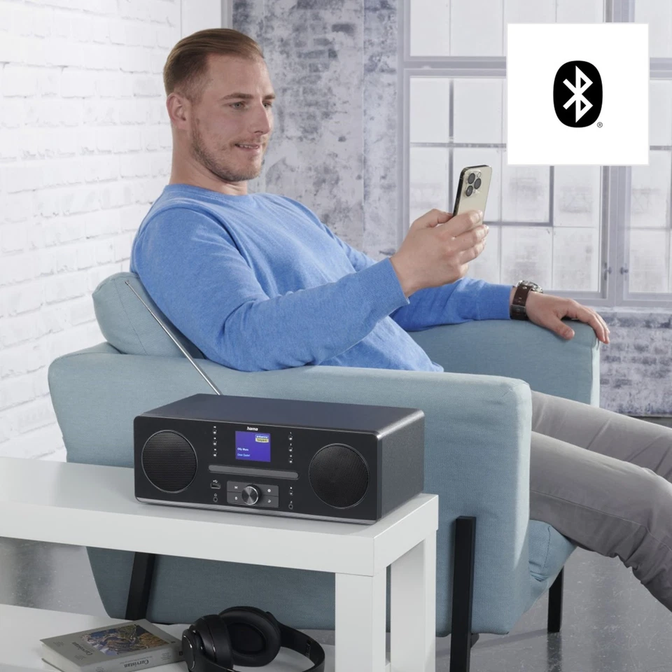 Hama DAB Digitalradio DR1560CBT mit CD-Player MP3-Player Bluetooth Radio FM DAB+ - Bild 3 von 4