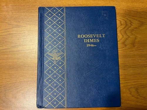 1946 - 1964 Uncirculated Silver Dimes Set, Many BU, in Whitman Classic Album