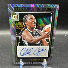 CHELSEA GRAY AUTO HOLO SP 2025 Panini Donruss WNBA SS-CG Las Vegas Aces