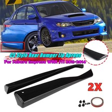 CS Style Black Rear Bumper Lip Splitter for Subaru Impreza WRX STI 2011-2014