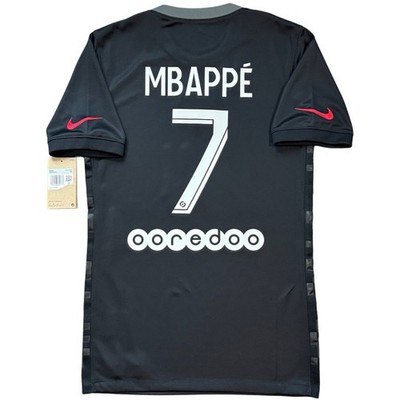 2021/22 PSG Third Jersey #7 Mbappe XS Nike Soccer League-1 version