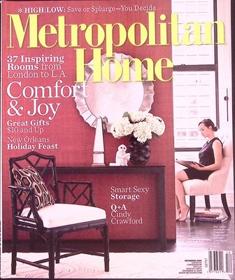 METROPOLITAN HOME DECEMBER 2009 COMFORT & JOY VOL 41 #10 B2525