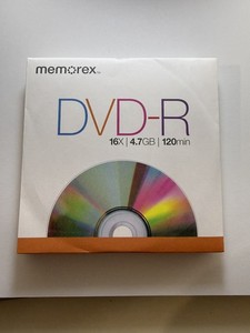 Memorex DVD-R 16X 4.7GB/GO 120Min (9 single)