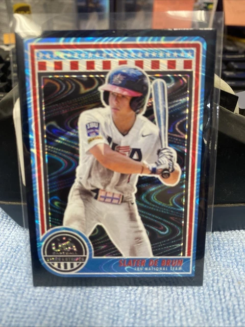 2025 Panini Stars and Stripes Slater de Brun #70 Black Swirl 1/1