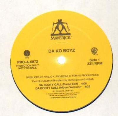 Da Ko Boyz, Da Booty Call, (12'', Promo), NM or M-, 4086452179