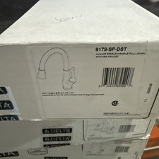 Delta Leland Brushed Nickel Kitchen Faucet with Pull Down Sprayer, 9178-SP-DST