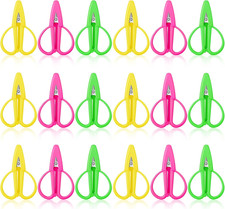 Ferraycle 18 Pcs Mini Scissors Multicolor Tiny Travel Scissors with Cover Portab