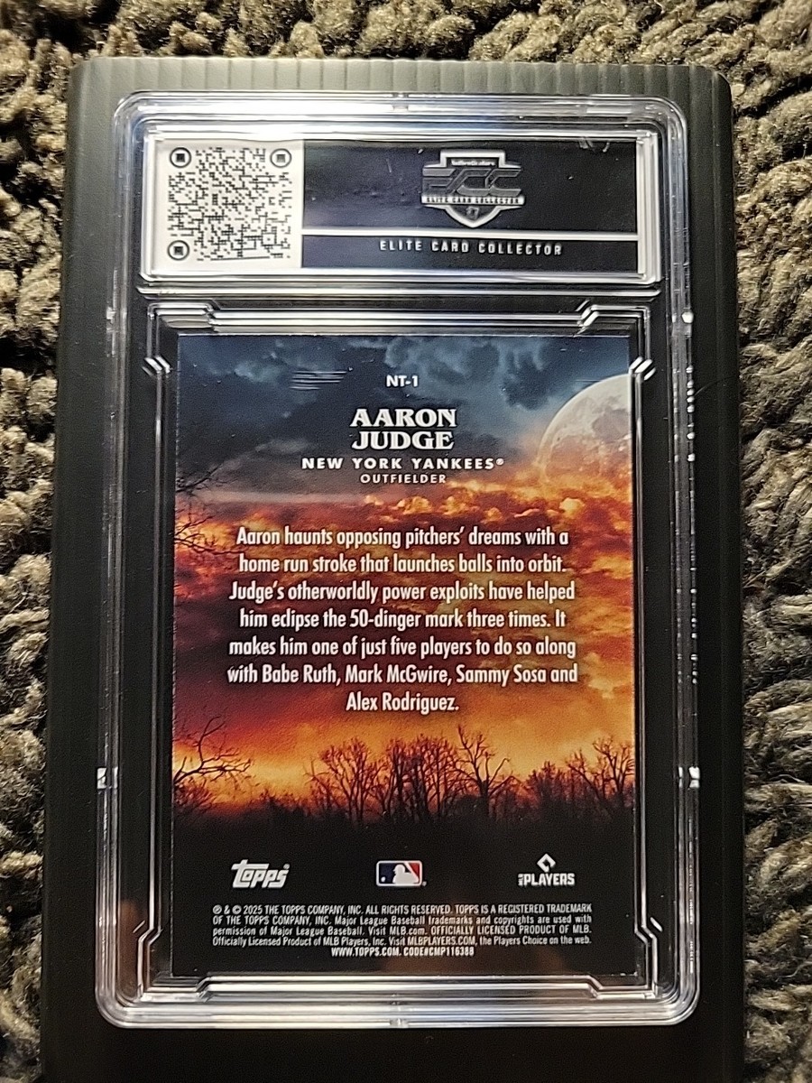2025 Topps Update Series - Night Terrors Aaron Judge #NT-1 for