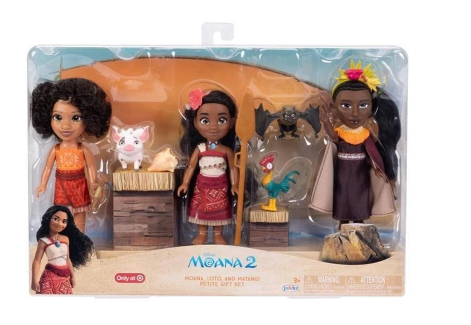 Disney Moana 2 6" Moana, Loto & Matangi Petite Gift Set