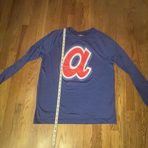 Atlanta Braves Majestic Fanatics Cooperstown Shirt S, M, L , XL and 2XL long sl - Picture 20 of 23