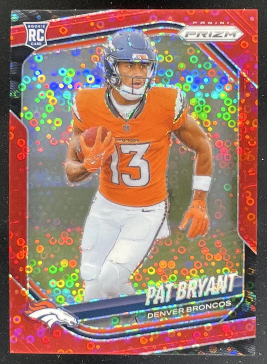 2025 Panini Prizm No Huddle Red Prizm #366 Pat Bryant RC /99