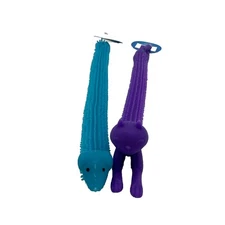 2 New Cat & Dog Stretchy Fidget Toy Colorful Crawlies Sensory Toys Toysmith 