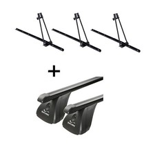 3x Fahrradtr�ger ORION+Dachtr�ger VDP Stahl f�r f�r BMW 5er GT F07 5T�r ab 09
