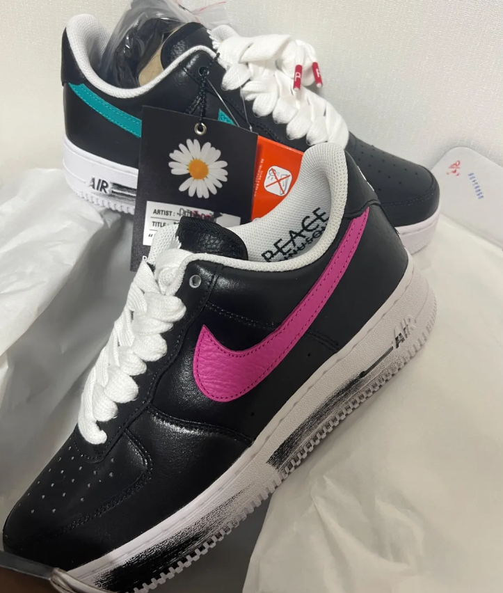 Peaceminusone x Nike Air Force1“Para-Noise3.0” Men's Black Green
