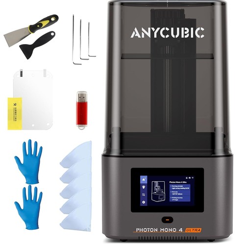 4KG Szara żywica UV + ANYCUBIC Photon Mono 4 SLA 10K LCD SLA Resin Drukarka 3D - Zdjęcie 2 z 9