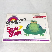 Vintage Anagram Big Bullfrog Green Balloon 24X30"