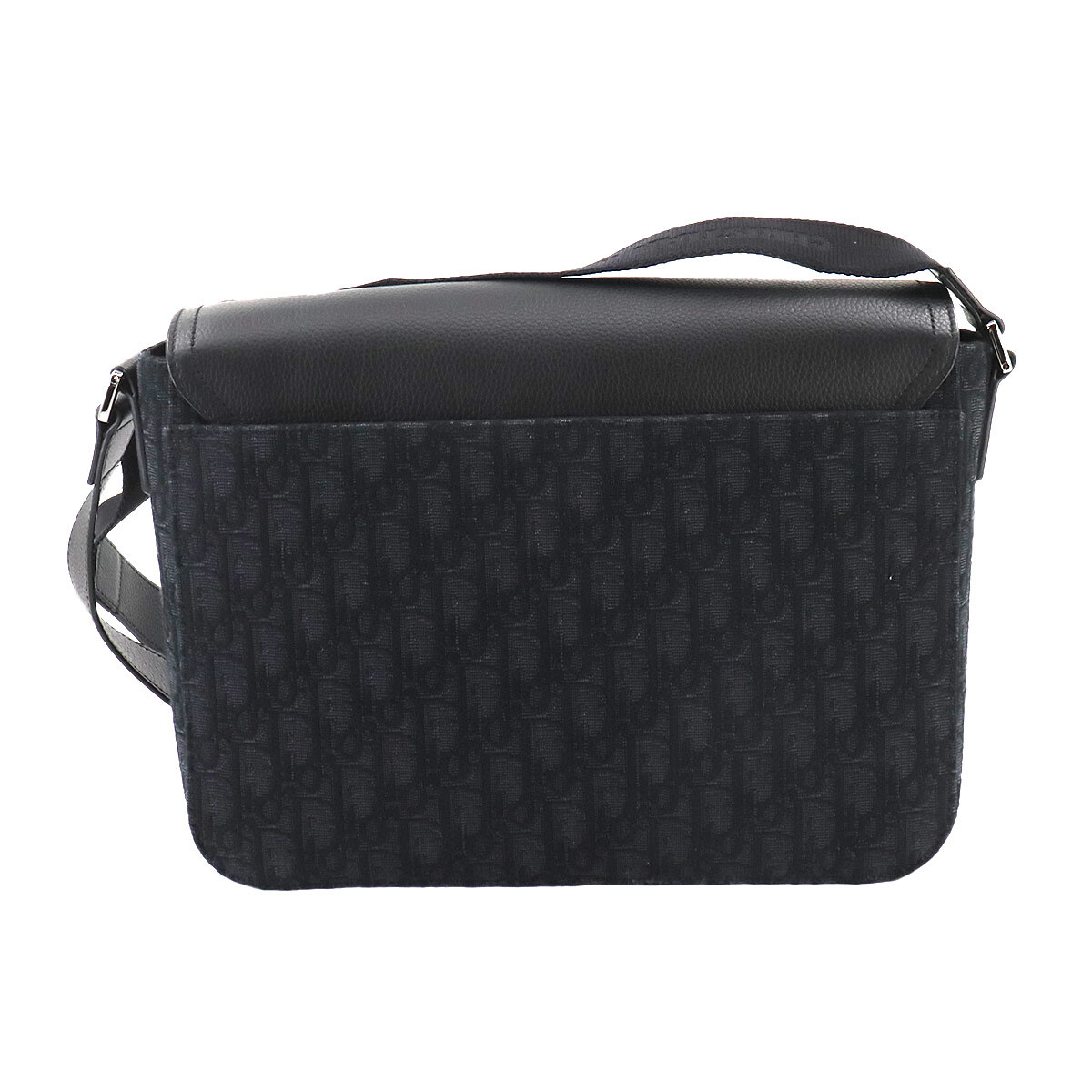 Christian Dior Oblique Saddle Shoulder Bag Canvas Leather Christian Dior Oblique Saddle Shoulder Bag Canvas Leather