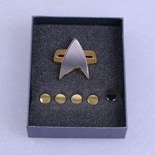 Voyager Communicator Badge Rank Pin A Set Of 6 The Next Generation TNG Pin Set